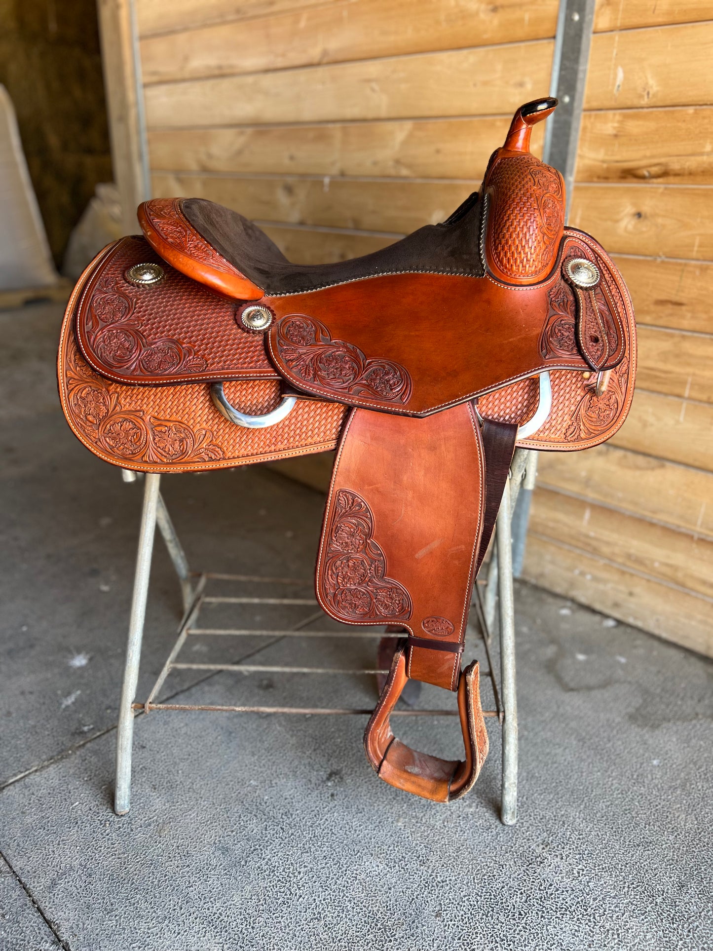 🍁 SOLD! 🍁 Todd Bergen 16” Bob’s Custom Saddle