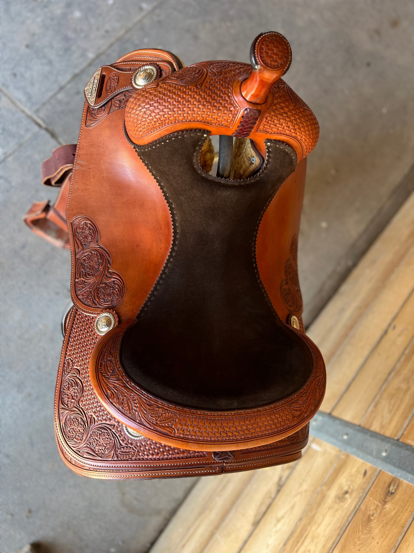 🍁 SOLD! 🍁 Todd Bergen 16” Bob’s Custom Saddle