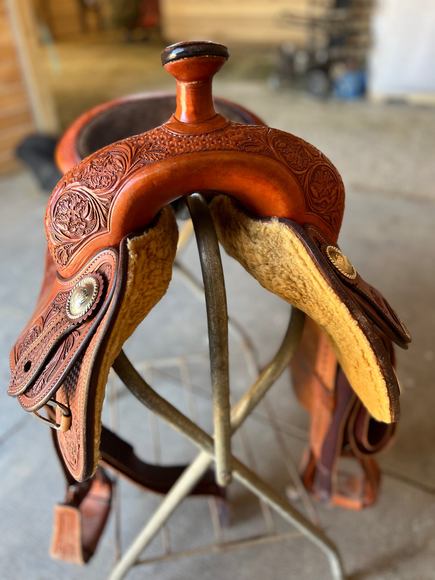 🍁 SOLD! 🍁 Todd Bergen 16” Bob’s Custom Saddle